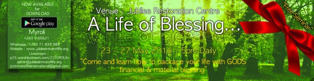 A life of Blessing Banner